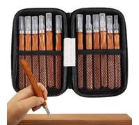Tool Set for Wood Carving - Small Chisel with Whetstone, 12-Piece Set for Sculpture and Wood Engraving - For Engraver, Woodworker, Beginner, Craft, Pumpkin, Soap, Model Making
