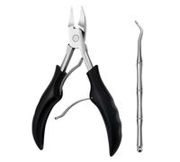 Tool Set Stainless Steel Nail Cuticle nippers Nail Clippers toenail Scissors,Black,13.6 * 8cm*2cm