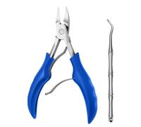 Tool Set Stainless Steel Nail Cuticle nippers Nail Clippers toenail Scissors,Blue,13.6 * 8cm*2cm