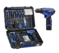 Tool Set- Tool kit with 12V Cordless Power Drill,261 Piece Tool Box with Drill,Home Tool Kits for Men Women,Hand Repair Tools Sets for Garden Office House Repair DIY