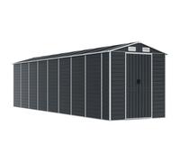 Tool Shed Anthracite Galvanised Steel 191 x 725 x 198 cm Large Garden Shed with Ventilation and Robust Material for Weatherproof Storage and Secure Storage Space in the Garden