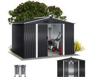 Tool shed anthracite-metallic metal 260x205x180cm