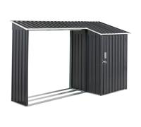 Tool Shed AOSTA 270 cm 105 cm Metal Black