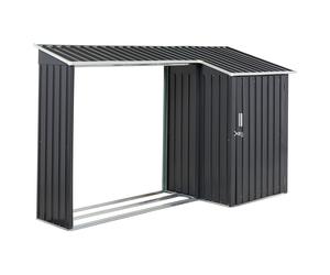 Tool Shed AOSTA 270 cm 105 cm Metal Black