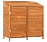 Tool Shed Brown Solid Fir Wood 102 x 52 x 112 cm Garden Shed Weatherproof with Lots of Storage Space for Tools and Outdoor Storage