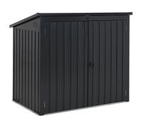 Tool Shed MOENA 158 cm 96 cm Metal Graphite Grey