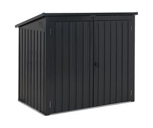 Tool Shed MOENA 158 cm 96 cm Metal Graphite Grey