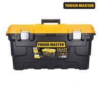 22" Heavy Duty Craft Tool Storage Box with Removable Tray &Compartment Organiser