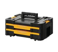 Tool Storage Box DEWALT TStak 2 Shallow Drawers Modular Tool Organiser NEW UK