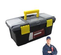 Tool Storage Case - Multipurpose Double Layer Chest Streamlined | Hardware Organiser, Portable Box, Household Organiser, Robust Construction, Garage, Workshop for D