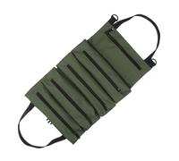 Tool Storage Pouch Roll Bag Portable and with 5 Zippered Pockets for Car Motorcycle Electricians Tool Roll Organizer