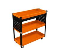 Tool Storage Tolley 3 Tier Cart Lockable Drawer Wheel Workshop Garage Heavy Duty