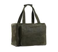 Tool Tote | Heavy Duty 16oz Waxed Canvas Tool Storage Bag - Portable 3 Pockets Tote Bag with Padded Handle& Metal Zipper, for Craftsman Gardener Carpenter Mechanic | 39x19x29cm