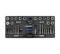 Tool Tray with Tap & Die Set 33pc - Sealey TBT26 New