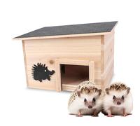 Tool&Tree - Hedgehog House Made of Robust Wood with Labyrinth Entrance and Base - 32 cm x 26 cm x 20.5 cm - Weatherproof and Safe Shelter for Hedgehogs, Good Protection Against Predators, Ideal
