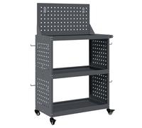 Tool Trolley with Shelf with Wheel Cold-rolled Steel Cabinet Storage vidaXL