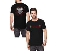 Skull Spikes T Shirt Tool Black S