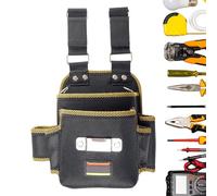 Tool Waist Bag, Wear-Resistant and Waterproof Tool Waist Bag, Adjustable Hardware Pouch Quick Release Bag for Carpenters, Gardeners, Builders and Joiners