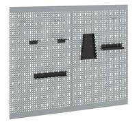 Tool Wall Panel Engineered Wood and Steel Organizer Workshop shelf vidaXL