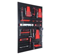 Tool wall, pegboard panels, tool storage system, tool board set