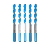 Toolant 10mm Carbide Drill Bit Set for Concrete, Glass, Brick & More - Industrial Strength, Shockproof, Box of 5