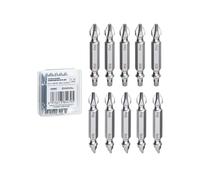 toolant 10pcs Double-Ended Screwdriver Power Bit Set,Mixed Reversible Power Driver Bits,2 Inch Two Sides PH2/SQ2/SL6 Screwdriver Bit Tips with Storage Case