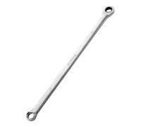 toolant 14mm Extra Long Ratcheting Wrench, Offset Head Double Box-End Ratcheting Wrench, Metric, 90-Tooth and 4° Swing, with Storage Tray