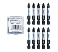 toolant 2 Inch Phillips Bit#2 Magnetic Anti Slip Impact Screwdriver Bits Set(10Pack),Insert S2 Steel PH2 Driver Dit Set with CNC Machined Tips for Power Drill