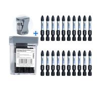 toolant 2 Inch Phillips Bit#2 Magnetic Anti Slip Impact Screwdriver Bits Set,20pcs Insert S2 Steel PH2 Driver Dit Set with CNC Machined Tips for Power Drill