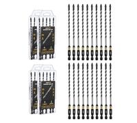 toolant 3/16" Serrated Eccentric Masonry Drill Bits, 20-Piece Set