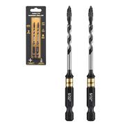 toolant 5/32" Serrated Eccentric Masonry Drill Bits, 2-Piece Set