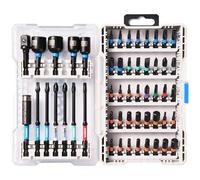 toolant 53-Piece Impact Driver Bit Set,S2 Steel Screwdriver Bit Set,Hex,Torx,Phillips,Slotted,Square Bits and Nut Driver with Case