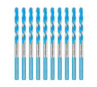 Toolant 5mm Carbide Drill Bit Set, Shockproof for Concrete/Glass/Brick/Plastic/Cement/Tile, Industrial Strength, Box of 10