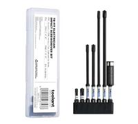 toolant 7pcs TB-Fit Electrician Impact Screwdriver Bit Set, 1/4” Hex-Shank S2 Steel, CNC Machined Tips with Magnetism, FPH1（PH1-SL4.5） FPH2（PH2-SL6） Screwdriver Bit Set