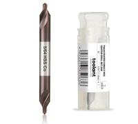 toolant Center Drill Bit, TiAlN Coated Cobalt M35 HSS Centering Drill Bit for Stainless Steel, Carbon Steel, Alloy Steel, Cast Iron, Copper, Other Hard Metals, #2, SAE 5/64" (1pc)