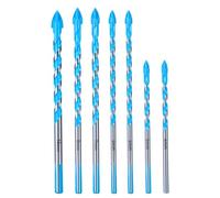 toolant Concrete Drill Bit Set & Masonry Drill Bit Set, Four Cutting Edges Masonry Drill Bit Set for Concrete/Glass/Brick/Cement/Tile, Industrial Strength Carbide Drill Bit Tip, 4-10mm Box of 7