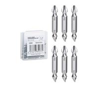 toolant Double-Ended Screwdriver Power Bit,6Pcs 2 Inch PH2/SL6,#2 Phillips Impact Driver Bits,Flat Head Drill Dit Set With Magnetic, Two Sides Screwdriver Bits Set with Storage Case