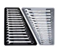 toolant Max Grip 30pcs Professional Metric & SAE Combination Wrench Set with Extra Long Offset Heads Anti-Slip Teeth & Color-Coded Markings for Machinist, Auto, Maintenance, DIYer