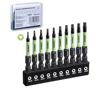 toolant Triangle Screwdriver Set,S2 Steel Triangle Bit Set(2" long Magnetic Heads),1/4 Hex-Shank Tamper-Proof Security Bit Set,Sizes: TA12,TA14,TA16,TA18,TA20,TA23,TA25,TA27 (x2),TA30