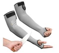 toolant Ultra-Comfort Cut Resistant Sleeves for Gardening & Welding, Gray