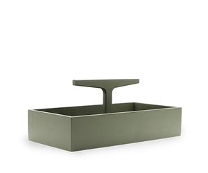 Toolbox Box Low Oak/ Green