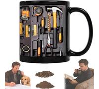 Toolbox Coffee Mug Themed Cup for Engineer Dad Car Lovers Unique Gift for Men DIY Enthusiasts Tool Coffee Cup