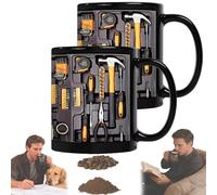 Toolbox Coffee Mug Themed Cup for Engineer Dad Car Lovers Unique Gift for Men DIY Enthusiasts Tool Coffee Cup