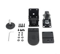 Toolbox Front Wheel Kit Steel Quiet Casters Ergonomic | 304 stainless steel body, rust resistant, supports heavy loads, fits standard tool chests, for durable build