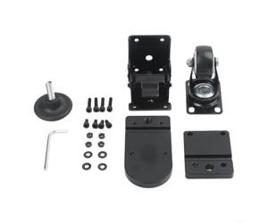 Toolbox Front Wheel Kit Steel Quiet Casters Ergonomic | 304 stainless steel body, rust resistant, supports heavy loads, fits standard tool chests, for durable build