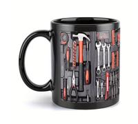 (Toolbox) Outdoor Essential Dad'S Toolbox Inspired 11Oz Ceramic Coffee Mug Perfect For Camping