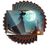 Toolbox Stickers and Decals A Witch's Nightly Vigil Under The Full Moon Stickers 10Pcs Car Stickers Sticker for Car(8X12CM)