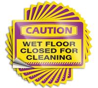 Toolbox Stickers and Decals Caution Wet Floor, Closed for Cleaning Stickers 10Pcs Funny Car Stickers Funny Bumper Stickers(12X18CM)