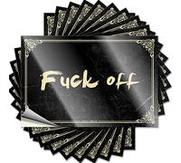 Toolbox Stickers and Decals f-k Off Funny Sticker 10 Pcs Black and White Stickers Car Decals(8X12CM)