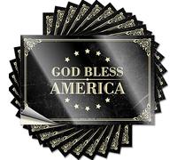 Toolbox Stickers and Decals God Bless America Funny Sticker 10 Pcs Halloween Car Stickers Funny Warning Stickers(8X12CM)